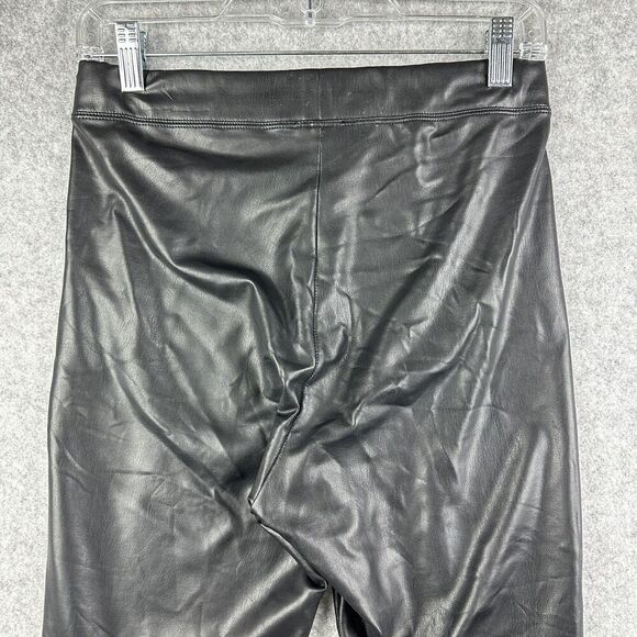 Express Faux Leather Pull On Pants Womens Small Black Skinny City Goth Leggings - Picture 9 of 14